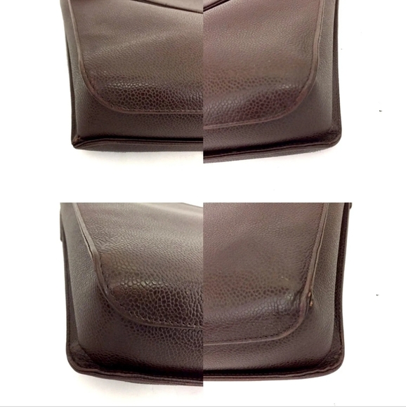 CHANEL 1990 Brown Caviar Leather/ Gold Hardware Briefcase - Picture 6 of 16
